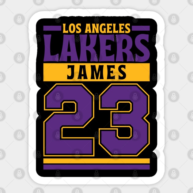 Los Angeles Lakers James 23 Limited Edition Sticker by Astronaut.co